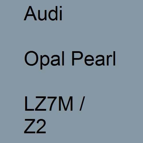 Audi, Opal Pearl, LZ7M / Z2.